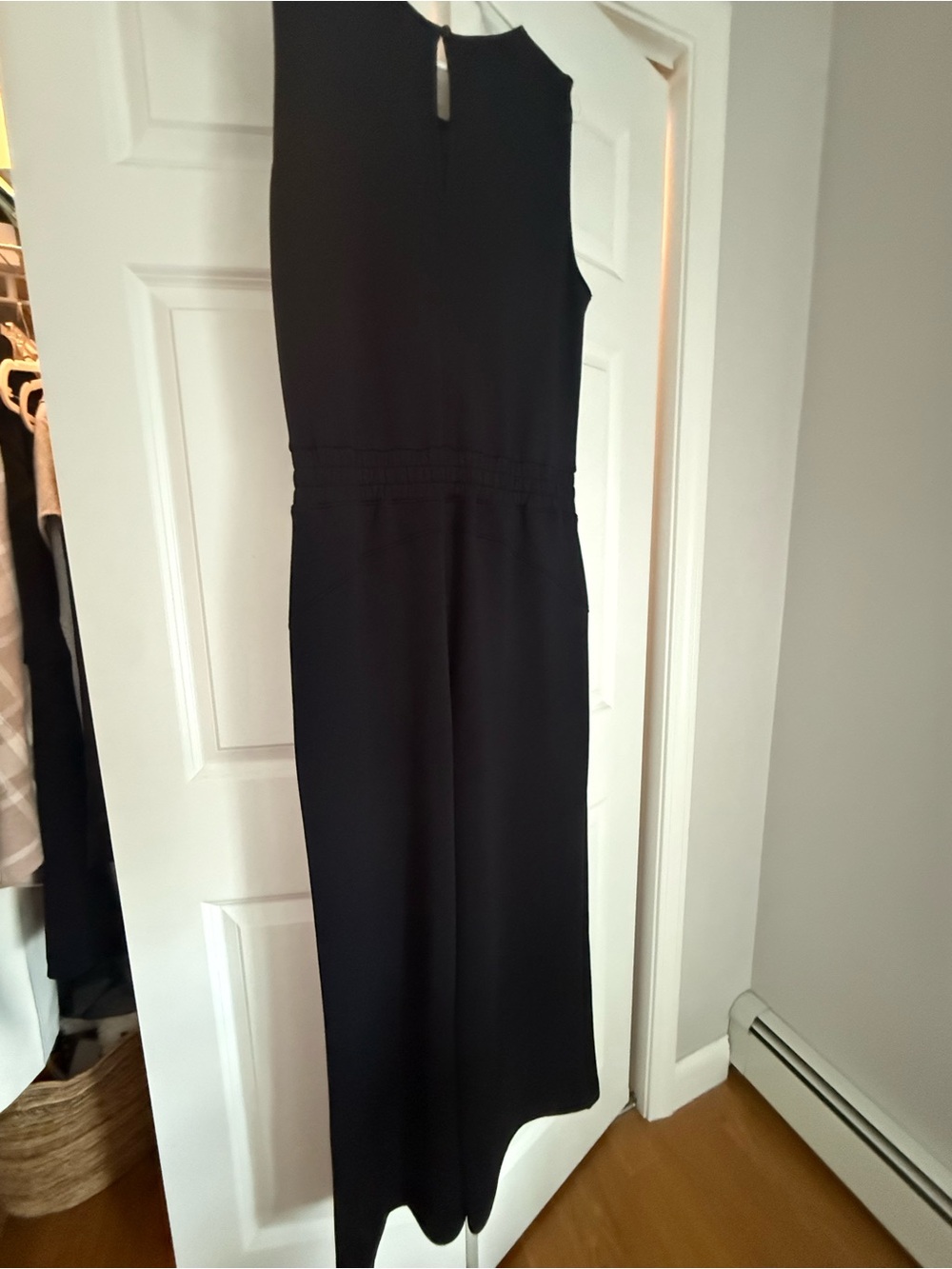SPANX Sleeveless Black Jumpsuit with Drawstring Waist - Picture 4 of 4